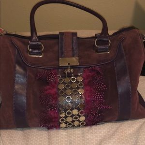 Nicole lee purple hand bag